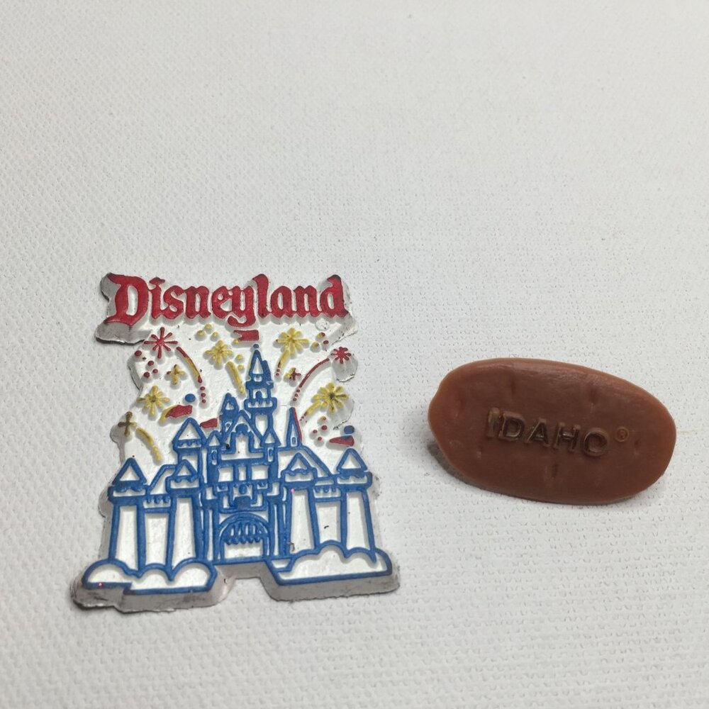 Disneyland Park Sleeping Beauty Castle Fireworks Idaho Potato Lapel Pin Travel S